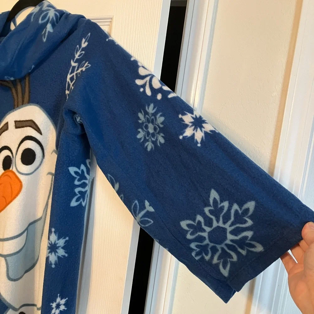 Disney Olaf character Snuggie Frozen open robe snowman blue winter gift kids